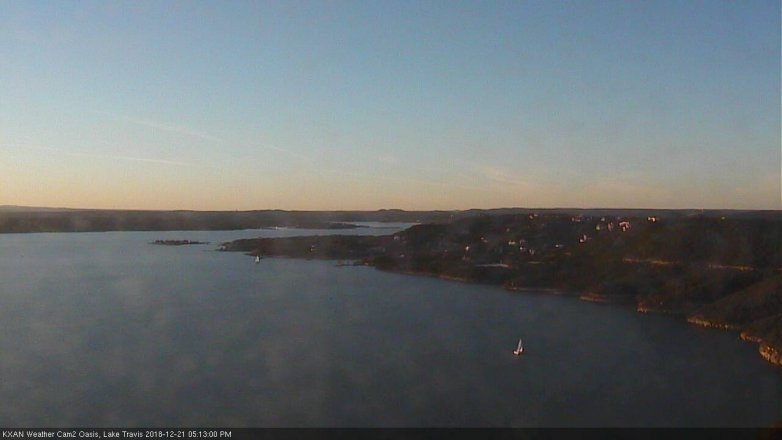 Lake Travis webcam, December 21, 2018 4:15 PM CT