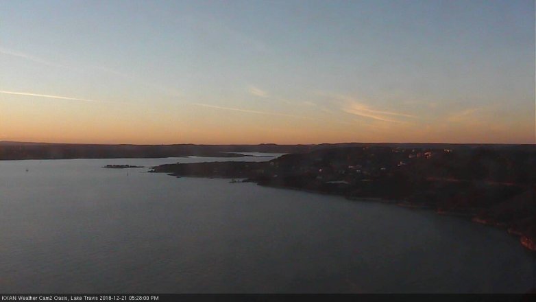 Lake Travis webcam, December 21, 2018 4:30 PM CT