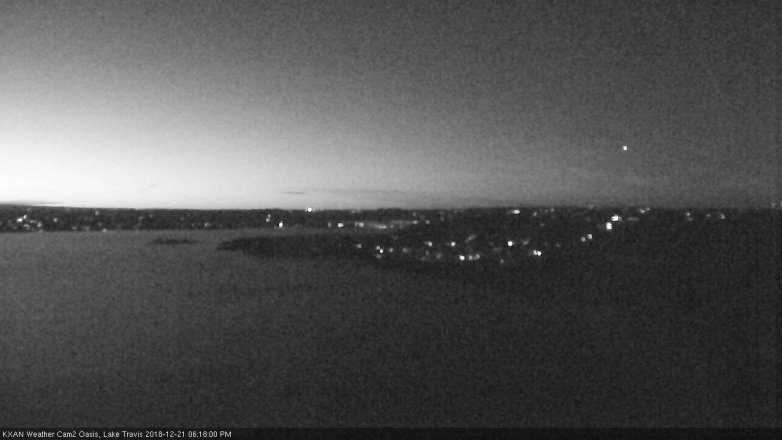 Lake Travis webcam, December 21, 2018 5:20 PM CT