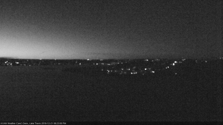 Lake Travis webcam, December 21, 2018 5:25 PM CT