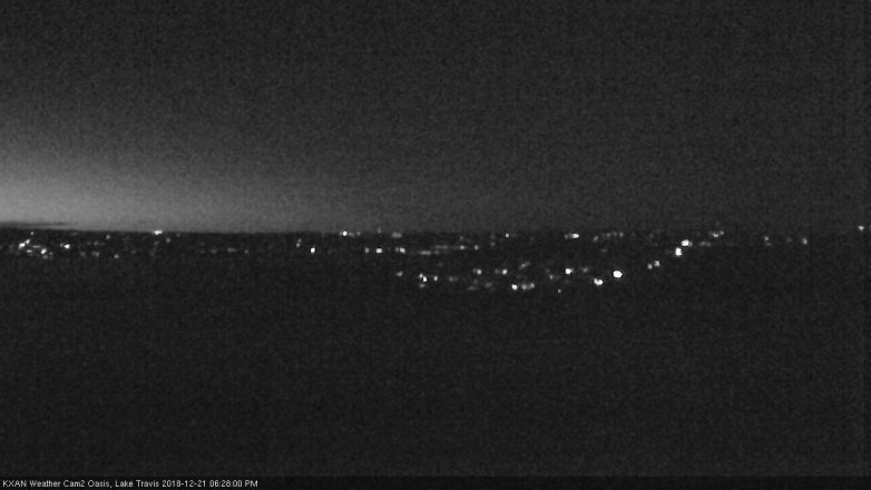 Lake Travis webcam, December 21, 2018 5:30 PM CT