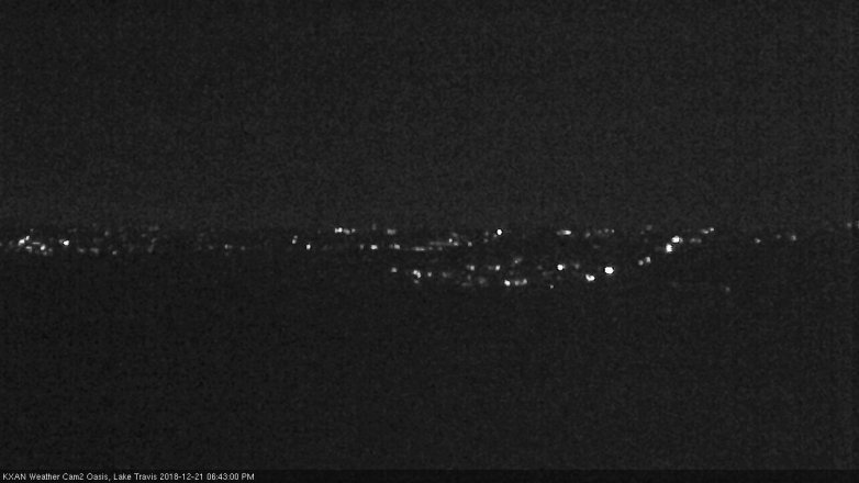 Lake Travis webcam, December 21, 2018 5:45 PM CT