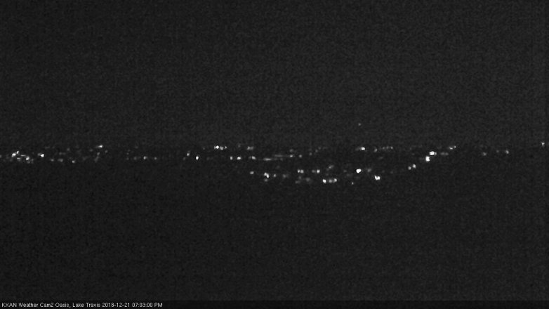 Lake Travis webcam, December 21, 2018 6:05 PM CT