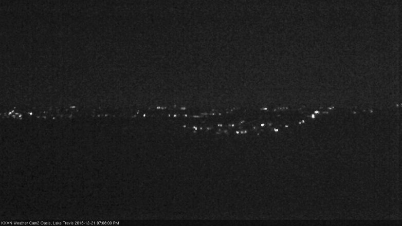 Lake Travis webcam, December 21, 2018 6:10 PM CT