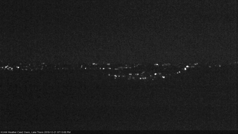 Lake Travis webcam, December 21, 2018 6:15 PM CT