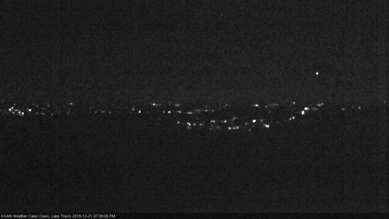 Lake Travis webcam, December 21, 2018 6:40 PM CT