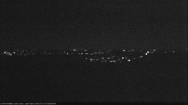 Lake Travis webcam, December 21, 2018 6:45 PM CT