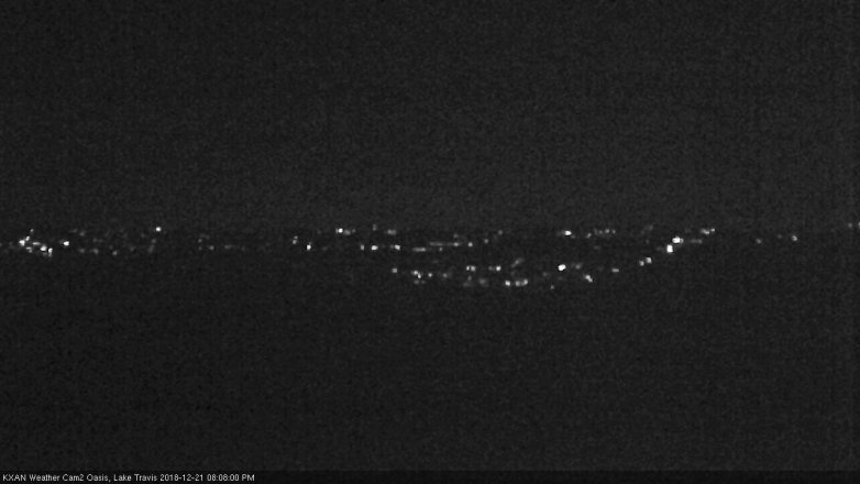 Lake Travis webcam, December 21, 2018 7:10 PM CT