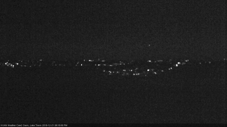 Lake Travis webcam, December 21, 2018 7:20 PM CT