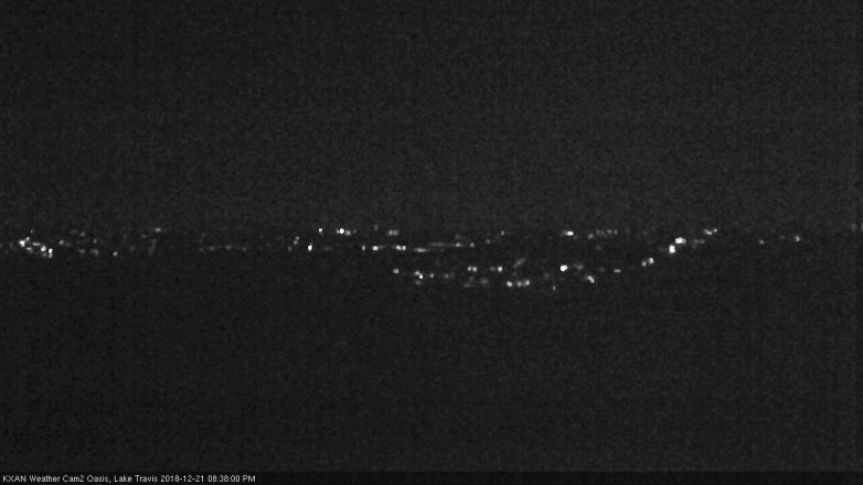 Lake Travis webcam, December 21, 2018 7:40 PM CT