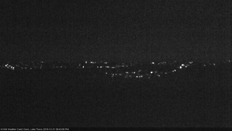 Lake Travis webcam, December 21, 2018 7:45 PM CT