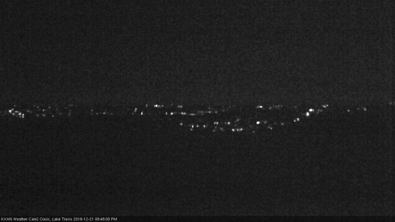 Lake Travis webcam, December 21, 2018 7:50 PM CT