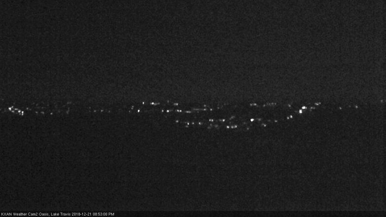 Lake Travis webcam, December 21, 2018 7:55 PM CT