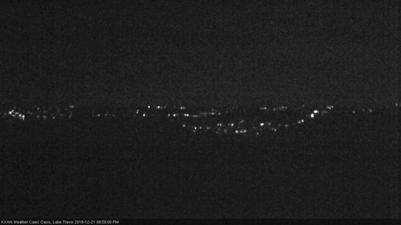Lake Travis webcam, December 21, 2018 8:00 PM CT