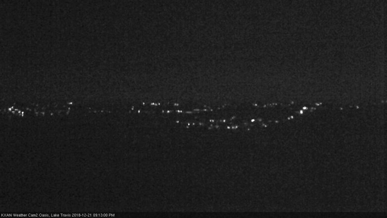 Lake Travis webcam, December 21, 2018 8:15 PM CT