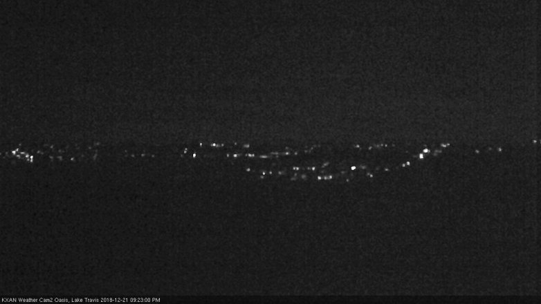 Lake Travis webcam, December 21, 2018 8:25 PM CT