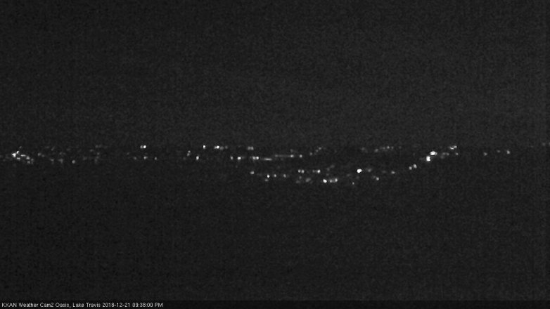 Lake Travis webcam, December 21, 2018 8:40 PM CT