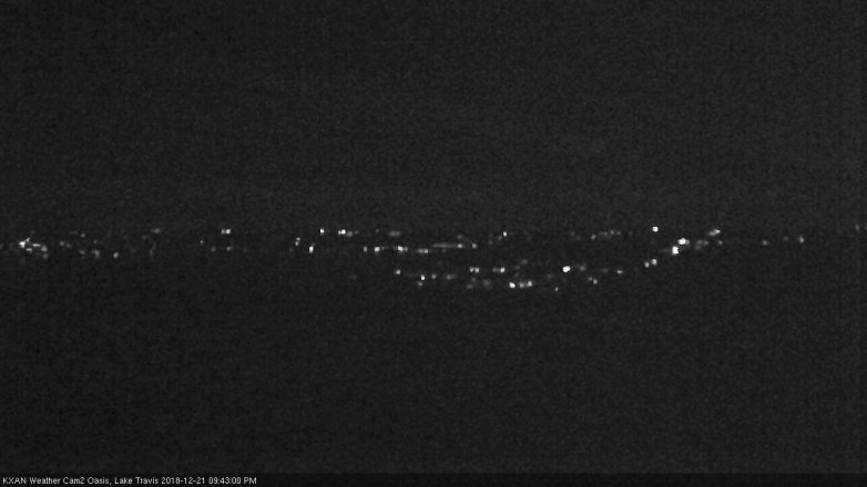 Lake Travis webcam, December 21, 2018 8:45 PM CT