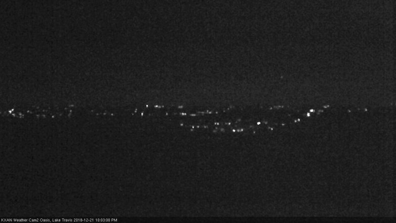 Lake Travis webcam, December 21, 2018 9:05 PM CT