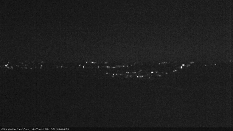 Lake Travis webcam, December 21, 2018 9:10 PM CT