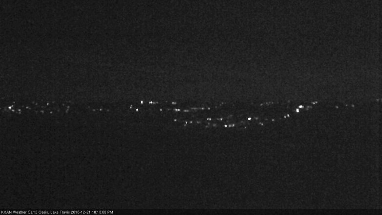 Lake Travis webcam, December 21, 2018 9:15 PM CT