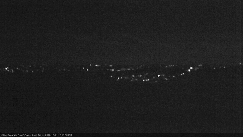 Lake Travis webcam, December 21, 2018 9:20 PM CT