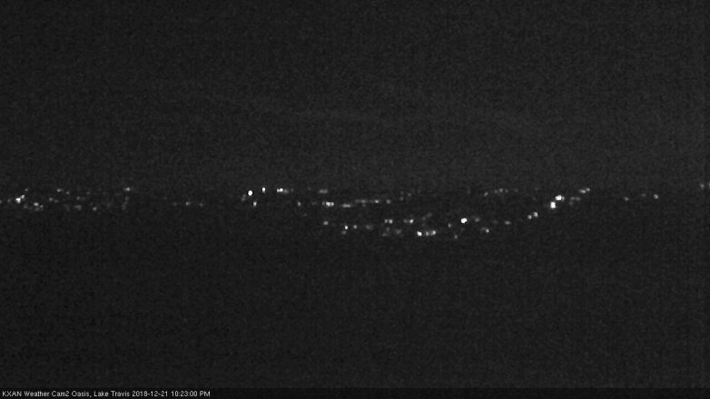 Lake Travis webcam, December 21, 2018 9:25 PM CT