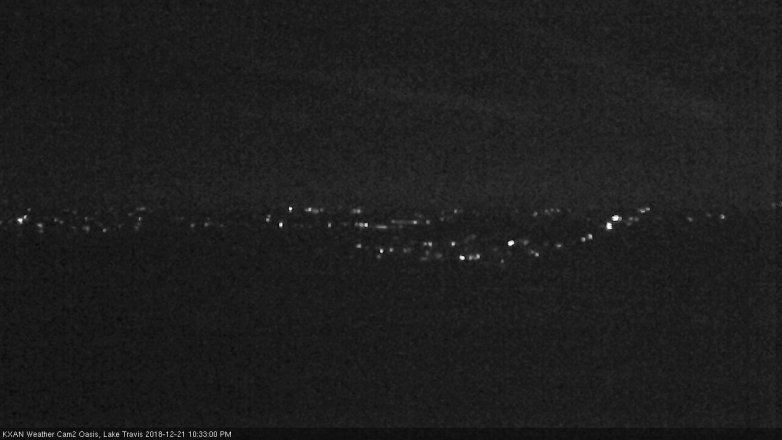 Lake Travis webcam, December 21, 2018 9:35 PM CT