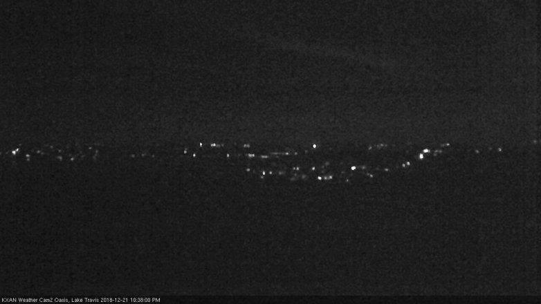 Lake Travis webcam, December 21, 2018 9:40 PM CT