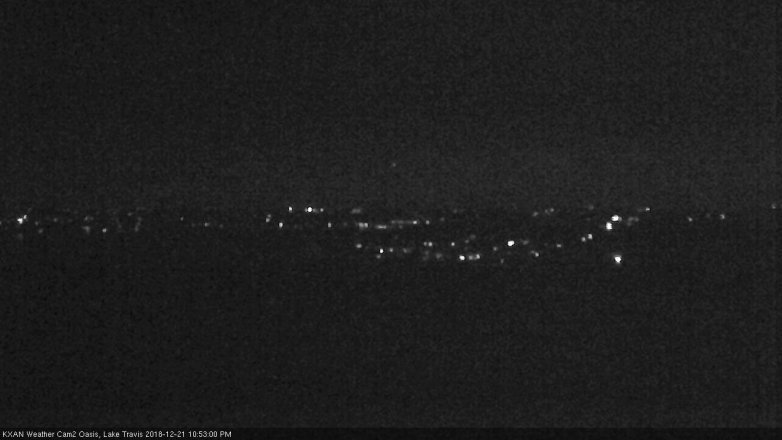 Lake Travis webcam, December 21, 2018 9:55 PM CT