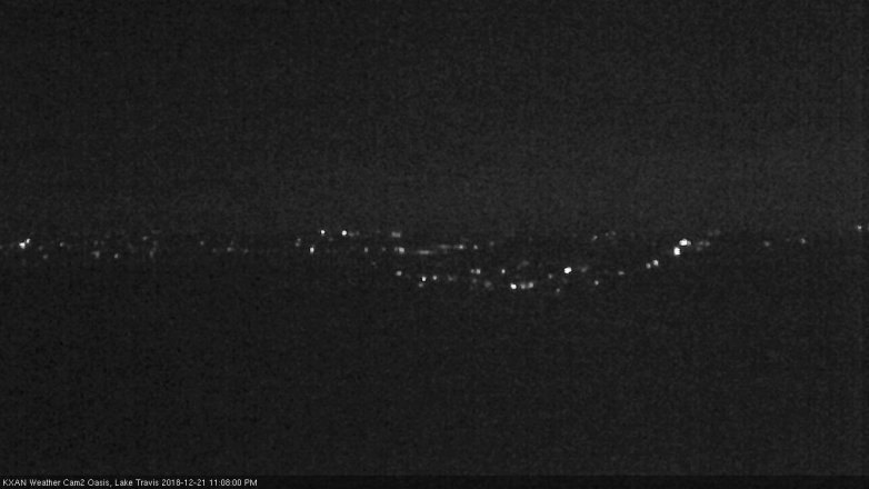 Lake Travis webcam, December 21, 2018 10:10 PM CT