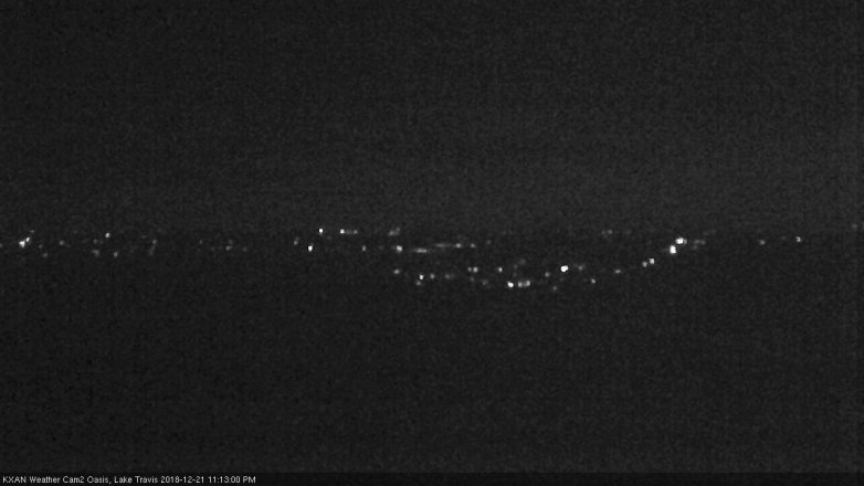Lake Travis webcam, December 21, 2018 10:15 PM CT