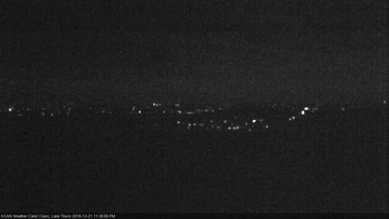 Lake Travis webcam, December 21, 2018 10:40 PM CT