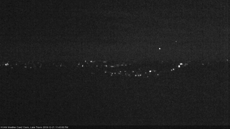 Lake Travis webcam, December 21, 2018 10:45 PM CT