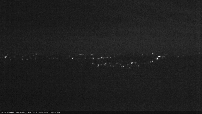 Lake Travis webcam, December 21, 2018 10:50 PM CT