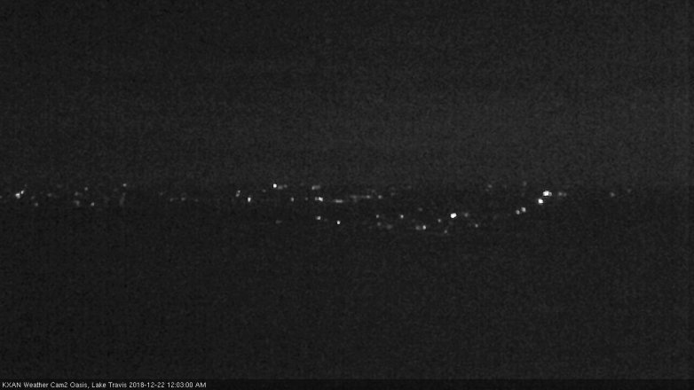 Lake Travis webcam, December 21, 2018 11:05 PM CT