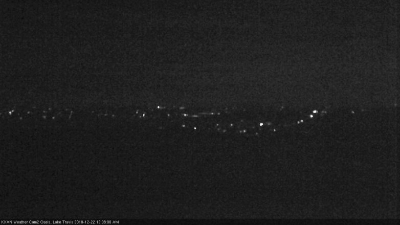 Lake Travis webcam, December 21, 2018 11:10 PM CT