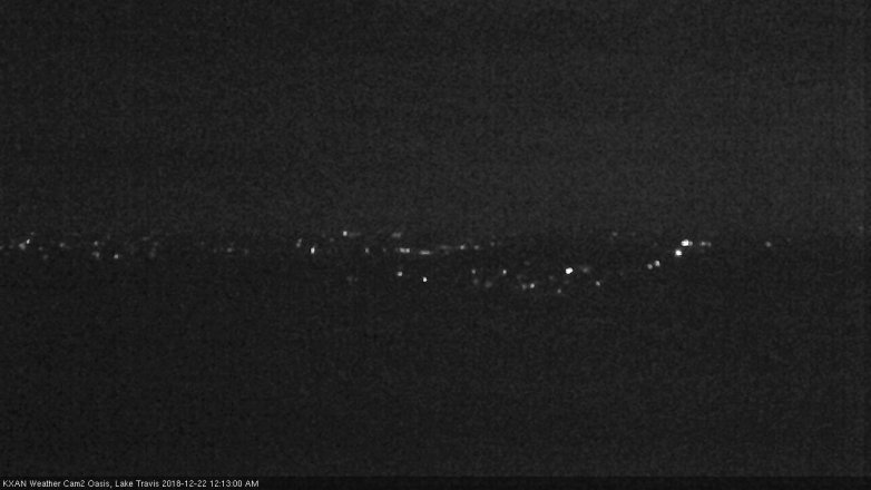 Lake Travis webcam, December 21, 2018 11:15 PM CT