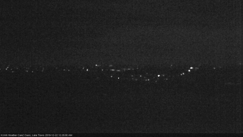 Lake Travis webcam, December 21, 2018 11:30 PM CT