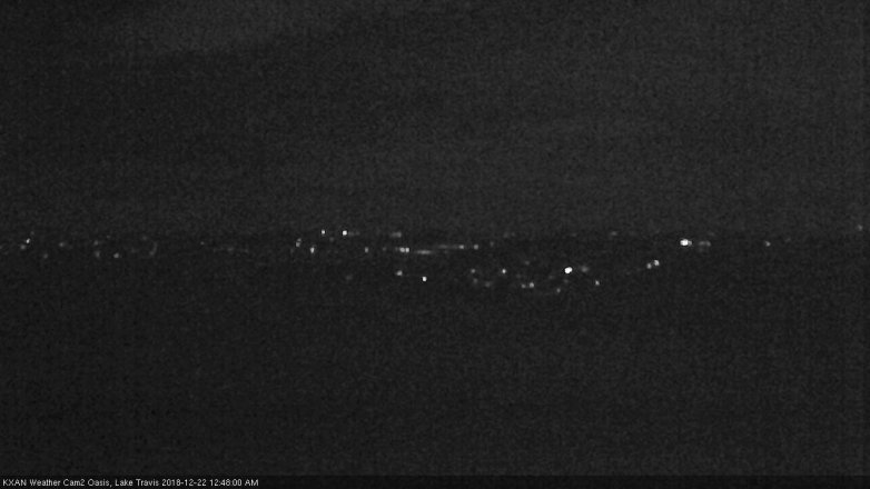 Lake Travis webcam, December 21, 2018 11:50 PM CT