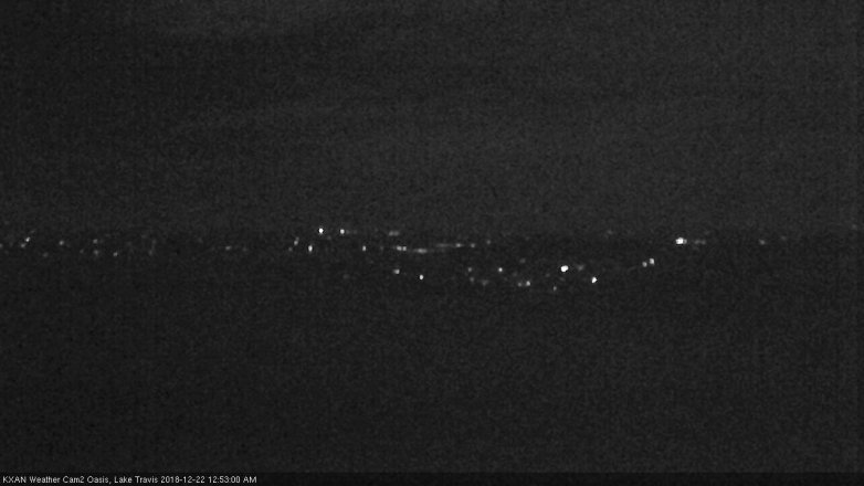 Lake Travis webcam, December 21, 2018 11:55 PM CT