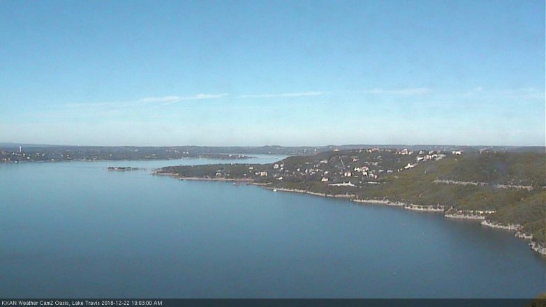 Lake Travis webcam, December 22, 2018 9:05 AM CT