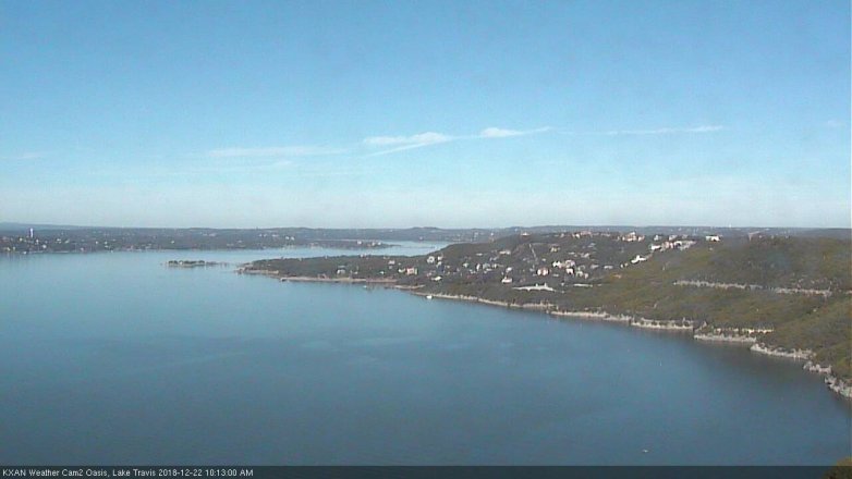 Lake Travis webcam, December 22, 2018 9:15 AM CT