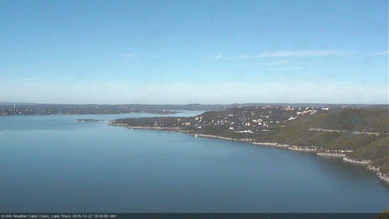 Lake Travis webcam, December 22, 2018 9:35 AM CT