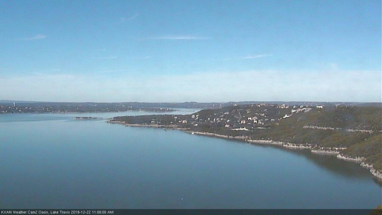 Lake Travis webcam, December 22, 2018 10:10 AM CT