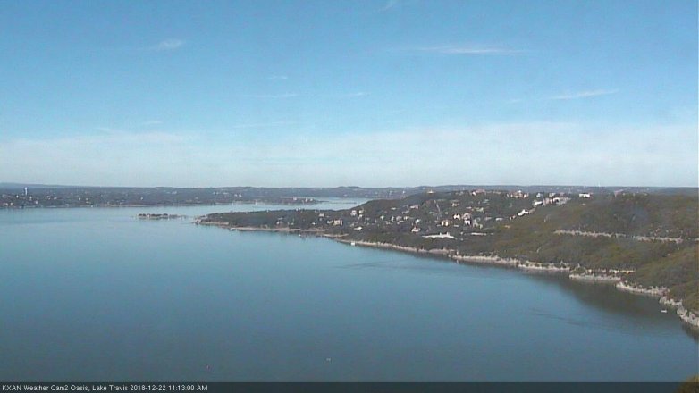 Lake Travis webcam, December 22, 2018 10:15 AM CT