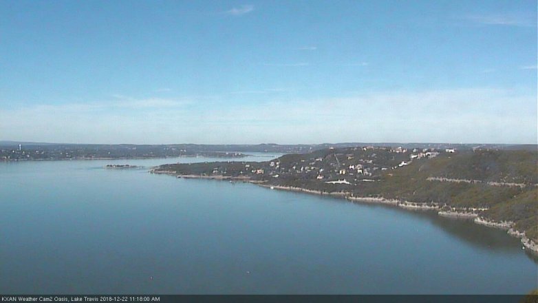 Lake Travis webcam, December 22, 2018 10:20 AM CT