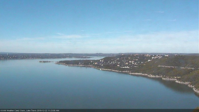 Lake Travis webcam, December 22, 2018 10:25 AM CT