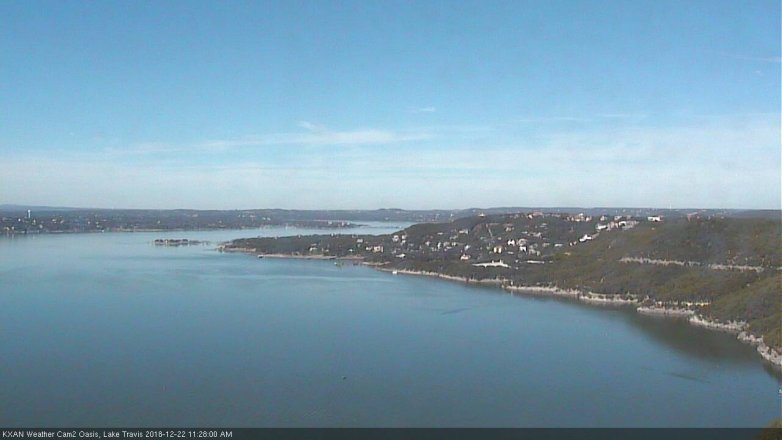 Lake Travis webcam, December 22, 2018 10:30 AM CT