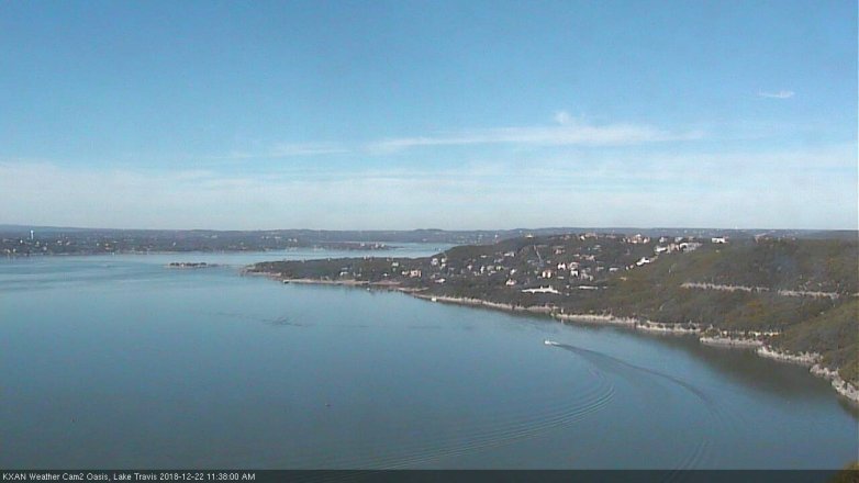 Lake Travis webcam, December 22, 2018 10:40 AM CT